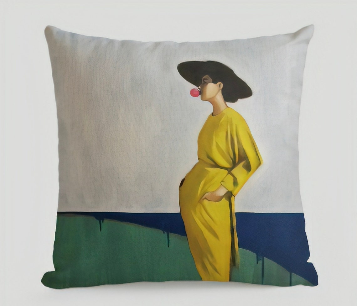 Art cushion cover Modern style cushion handmade cushion Etsy