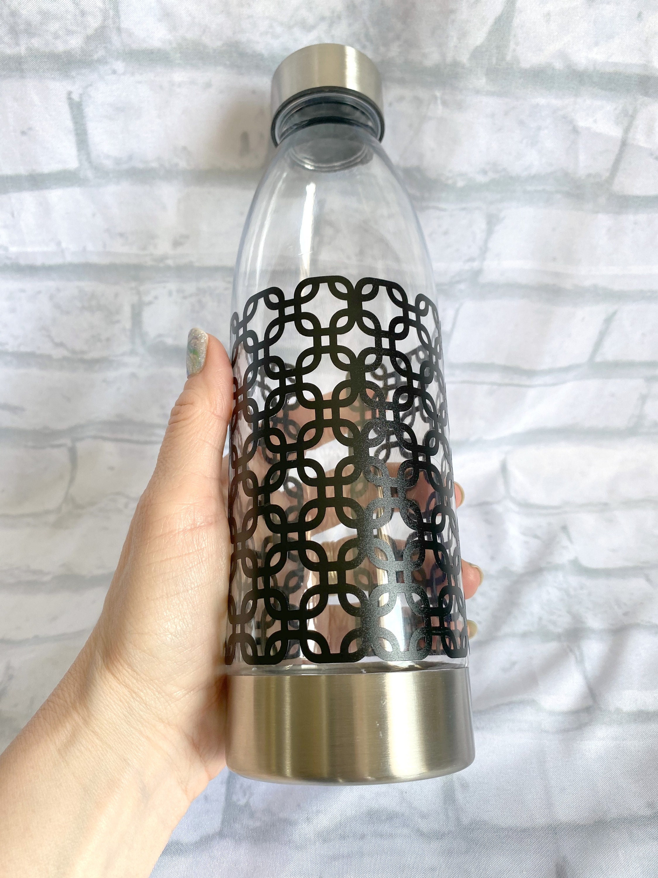 Water Bottle Vinyl Decorated Water Bottle Decorated Water Etsy