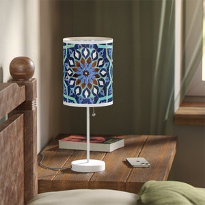Persian tile design Lamp on a Stand