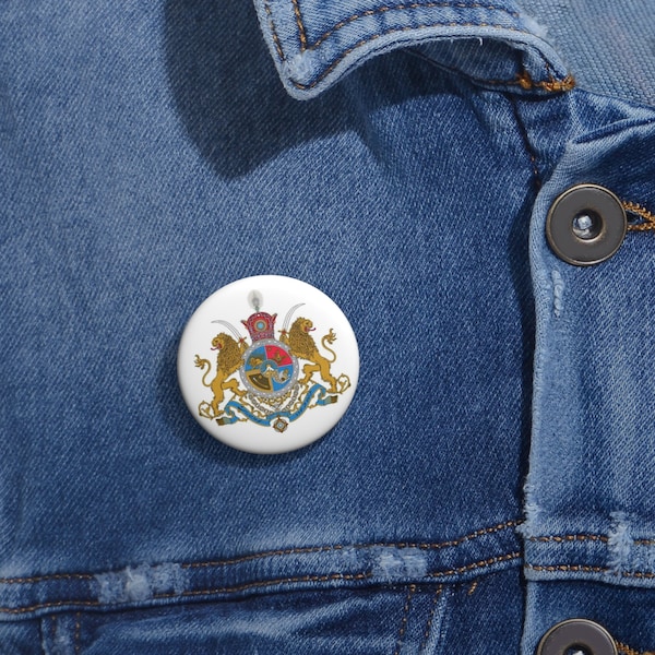 Custom Pin Buttons_ Pahlavi Monarchy