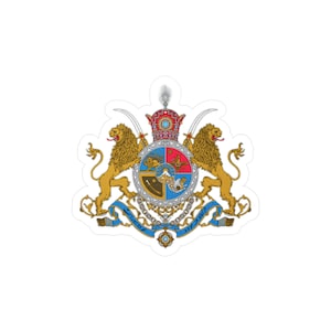 Adesivos de vinil com corte preciso - Símbolo da Monarquia Pahlavi