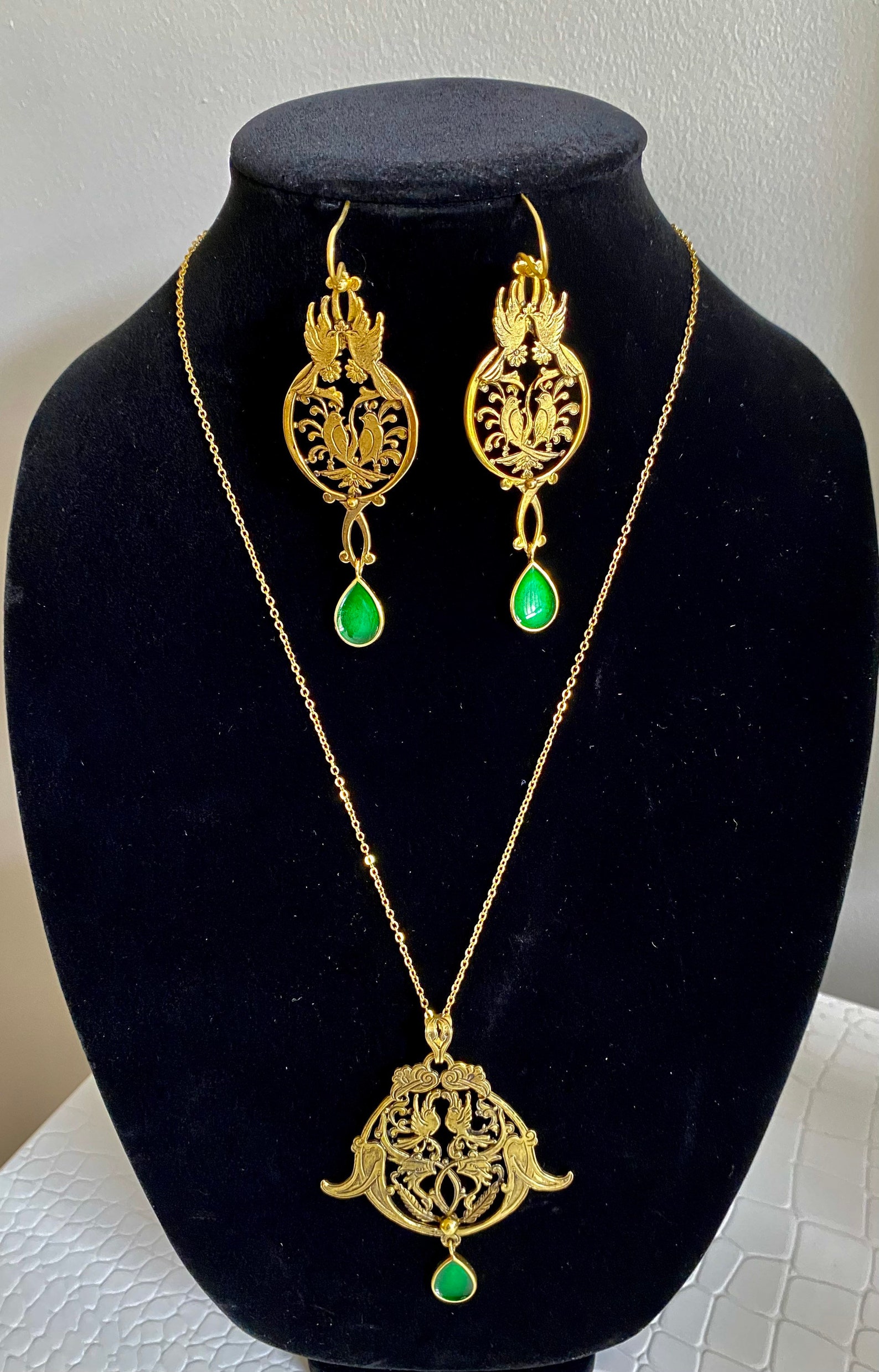 Set of Persian handmade jewelry brass gold color Antique Etsy