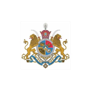 Kiss-Cut Vinyl Decals Sticker- Pahlavi Monarchy Sign