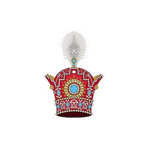 Kiss-Cut Vinyl Decals sticker - Pahlavi Crown/Taaj