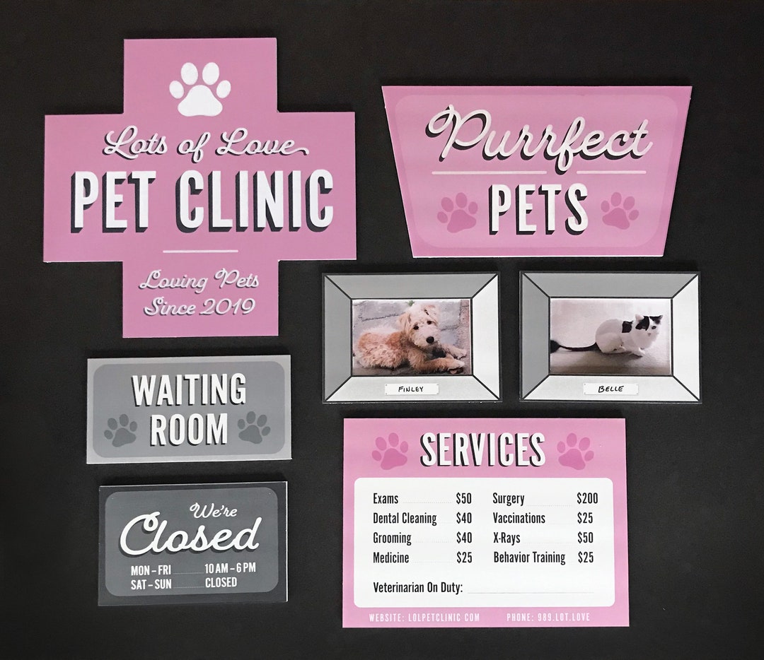 Pet Clinic Signs - Etsy