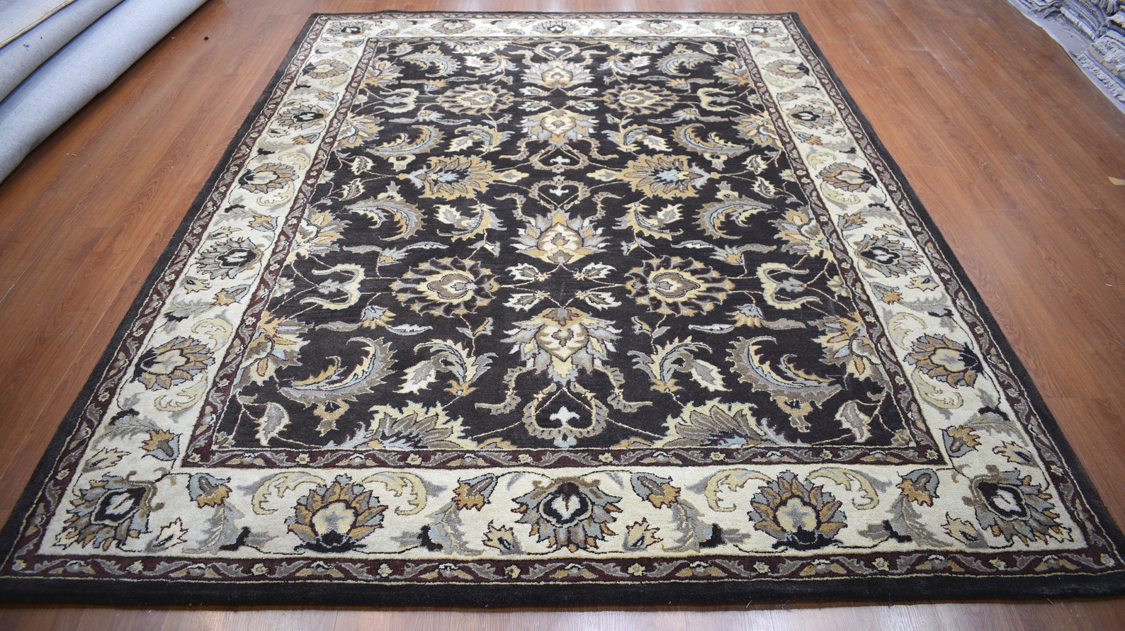 8'x11' Rug | Latest Modern Hand Tufted Multi Wool Area Rug | BLACK ...