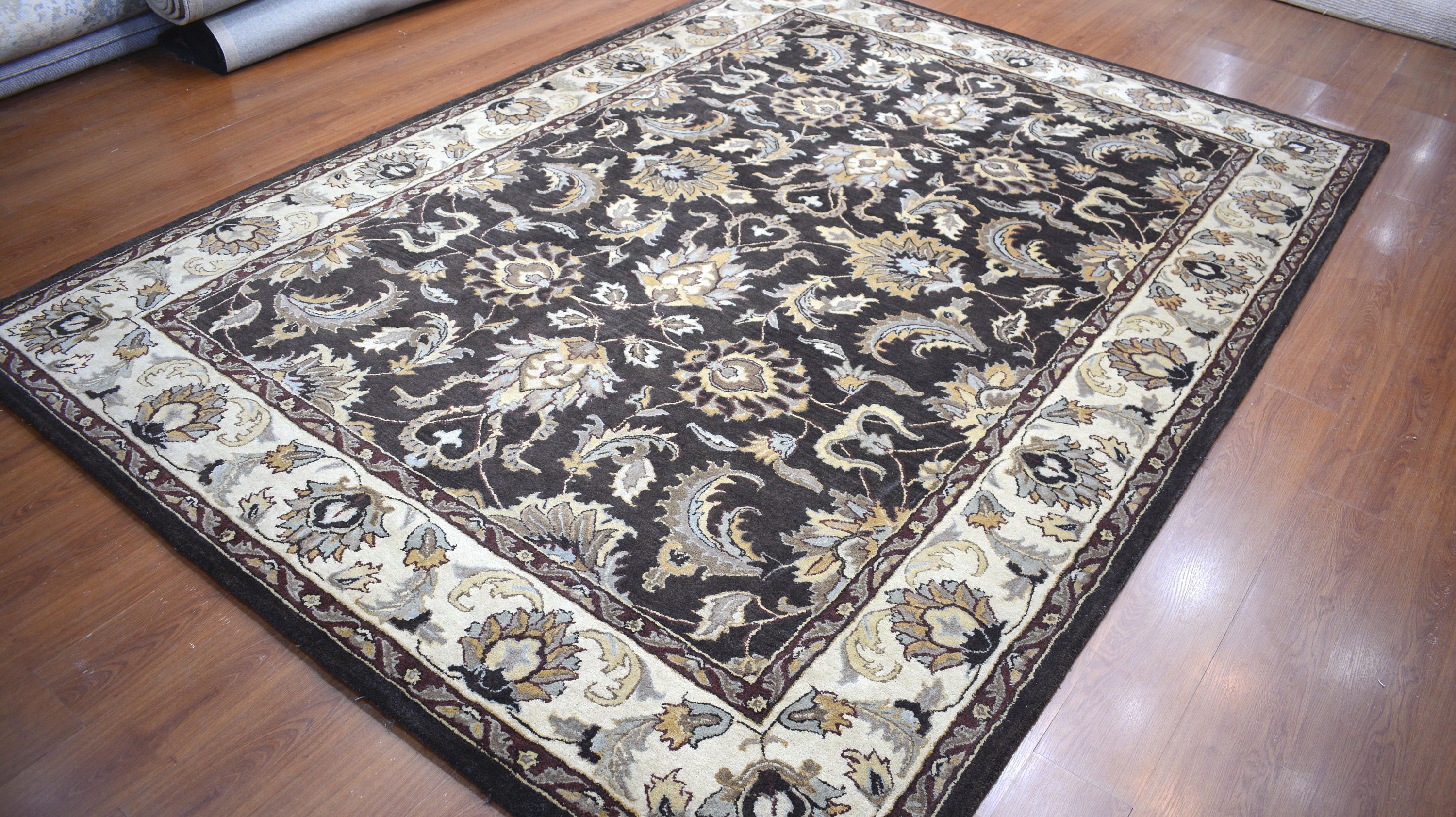 8'x11' Rug | Latest Modern Hand Tufted Multi Wool Area Rug | BLACK ...