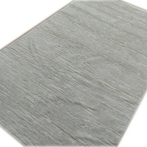 5' x 8' Rug | Hand Made  Hand Woven Wool Gray-Blue Area Rug | BLACK KNIGHT RUGS | B-274-10089