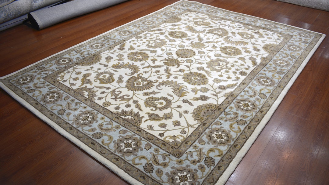 8'x11' Rug | Latest Modern Hand Tufted Multi Wool Area Rug | BLACK ...