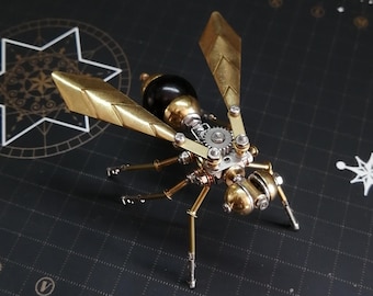 Insetto meccanico Steampunk Vespa fai da te fatto a mano creativo piccolo artigianato ornamenti regalo di festa