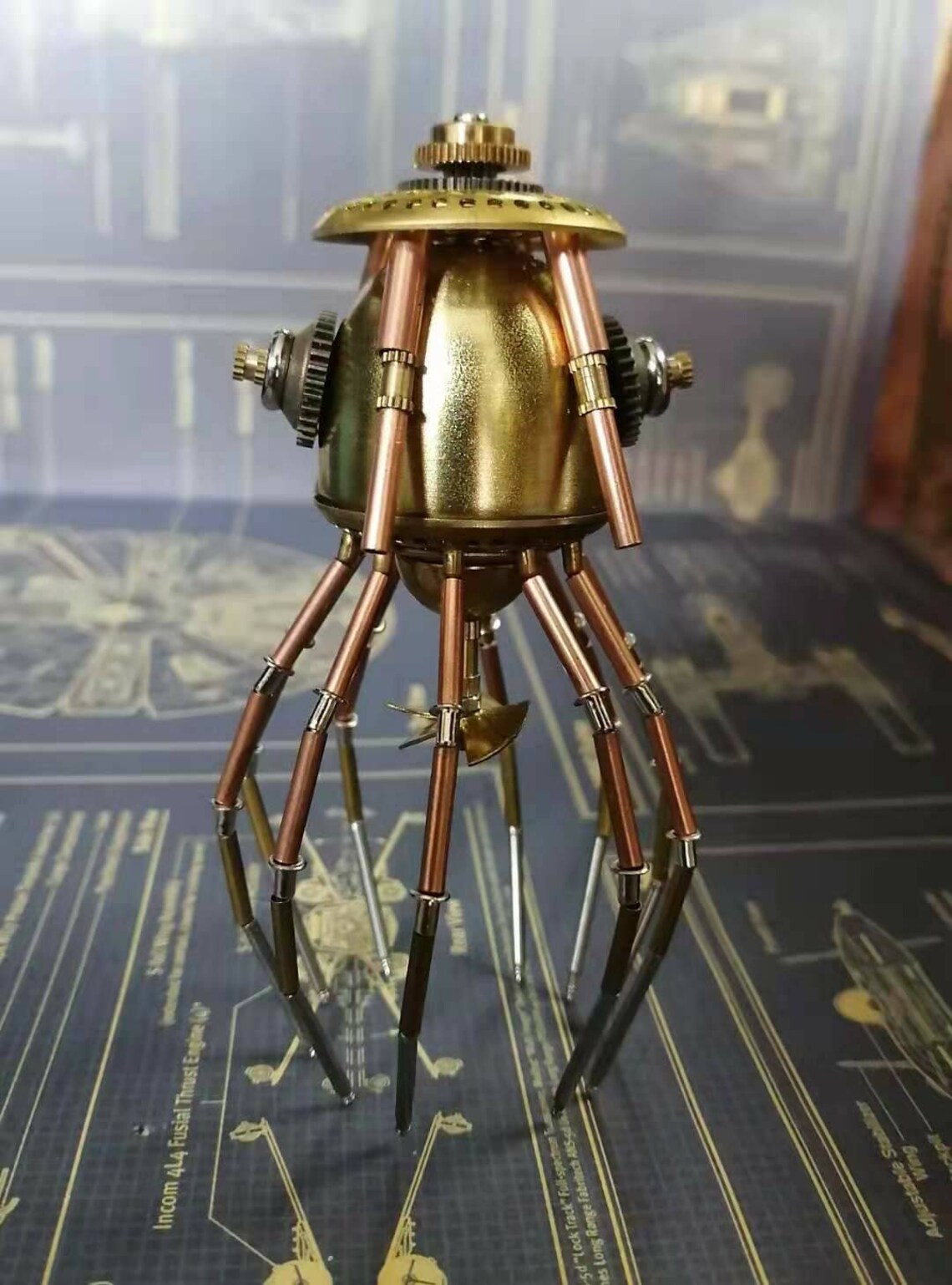 Steampunk Mechanical Jellyfish Allmetal Handmade Creative Etsy