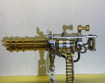Steampunk Mechanical DIY Gatling Ornaments Handmade Creative Small Crafts Ornaments Gift