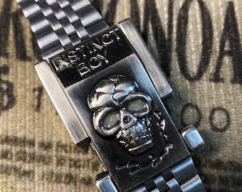 Anniversary Gift for Him,Steampunk Retro Skeleton Engraving Design Watch,Personalized Watch,Groomsmen Watch,Gift for Dad,Gift