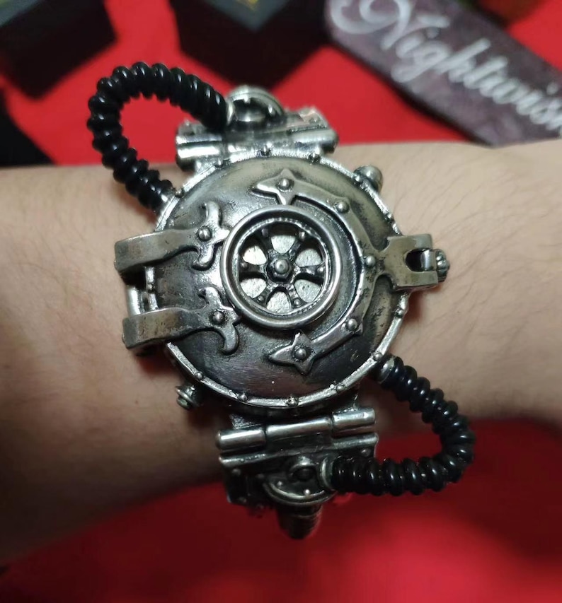 Verjaardagscadeau voor hem, steampunk retro-horloge, gepersonaliseerd horloge, horloge bruidsjonkers, cadeau voor papa, cadeau afbeelding 6