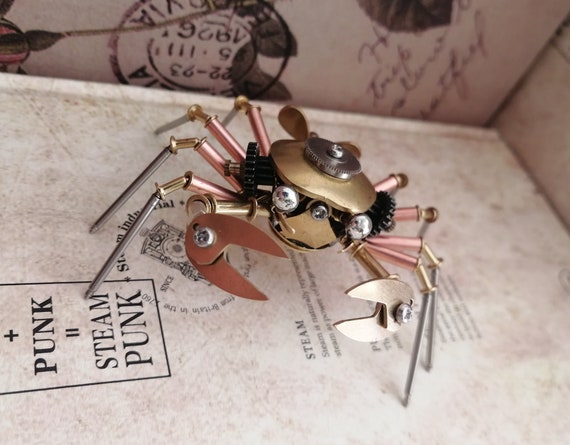 Steampunk diy mechanical insect mechanical snail all metal crafts handmade