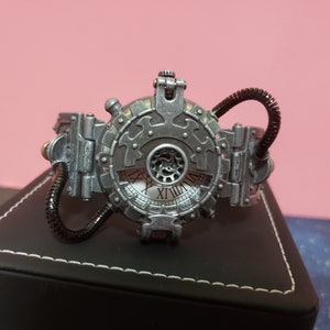 Jubiläumsgeschenk für Ihn, Steampunk Uhr, personalisierte Uhr, mechanische Uhr, Trauzeugen Uhr, Herrenuhr, Geschenk für Papa Bild 6