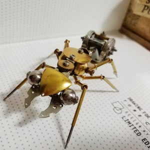 Steampunk Mechanical Insect Small Ant All-metal Handmade Creative Small Crafts Ornaments Gift