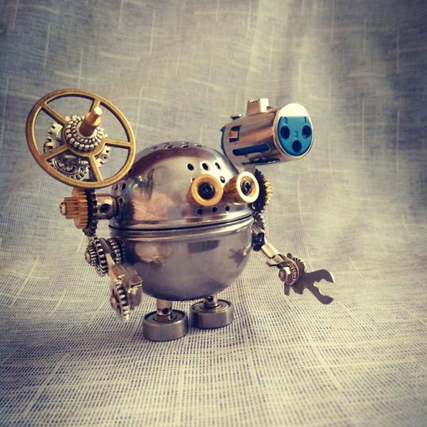 Ornements mécaniques de modèle Minion bricolage steampunk, ornements créatifs faits à la main pour petits travaux manuels