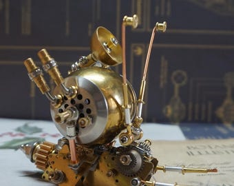 Steampunk Mechanical Snail All-metal Handmade Creative Small Crafts Ornaments Gift