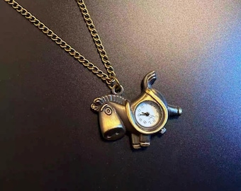 Steampunk-uitrustinghanger, gitaarzakhorloge, zakhorlogeketting, vintage ketting, handgemaakt decorcadeau