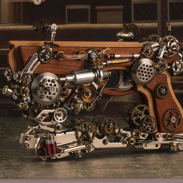 Steampunk Mechanical Air Crossbow Handmade Creative Crafts Ornaments Gift