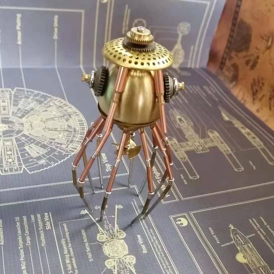Steampunk Mechanical Jellyfish Allmetal Handmade Creative Etsy