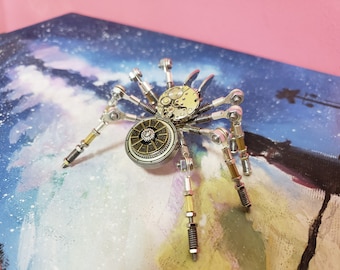 Steampunk Mechanical Spider DIY Handmade Creative Small Crafts Ornaments Gift