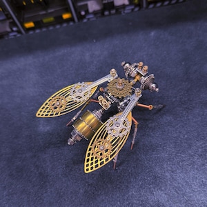 Steampunk Mechanical Insect Little Bee Handmade Creative Small Crafts Ornaments Home Decoration Father's day gift
