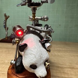 Steampunk Mechanical Panda ,handmade Creative Small Crafts Ornaments ...