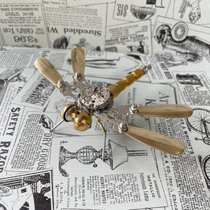 Handcrafted Steampunk Dragonfly Décor - Unique Steampunk Artisan Craft with Handmade Charm