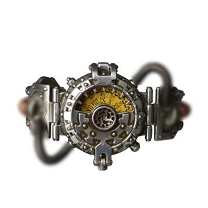 Jubiläumsgeschenk für Ihn, Steampunk Uhr, personalisierte Uhr, mechanische Uhr, Trauzeugen Uhr, Herrenuhr, Geschenk für Papa Bild 3