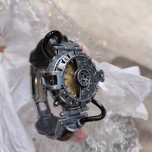 Verjaardagscadeau voor hem, steampunk retro-horloge, gepersonaliseerd horloge, horloge bruidsjonkers, cadeau voor papa, cadeau afbeelding 4