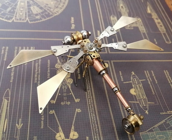 Steampunk diy mechanical insect mechanical snail all metal crafts handmade
