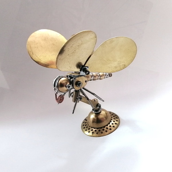 Steampunk Mechanical Insect Butterfly All-metal Fatto a mano creativo piccoli ornamenti ornamenti regali