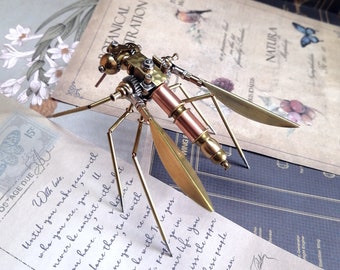 Steampunk Mechanical Insect Mosquito Home Decor Handmade Creative Crafts Ornaments