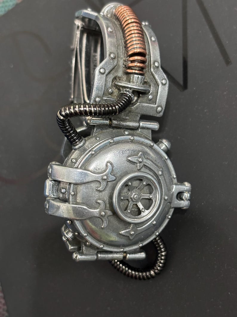 Verjaardagscadeau voor hem, steampunk retro-horloge, gepersonaliseerd horloge, horloge bruidsjonkers, cadeau voor papa, cadeau afbeelding 9