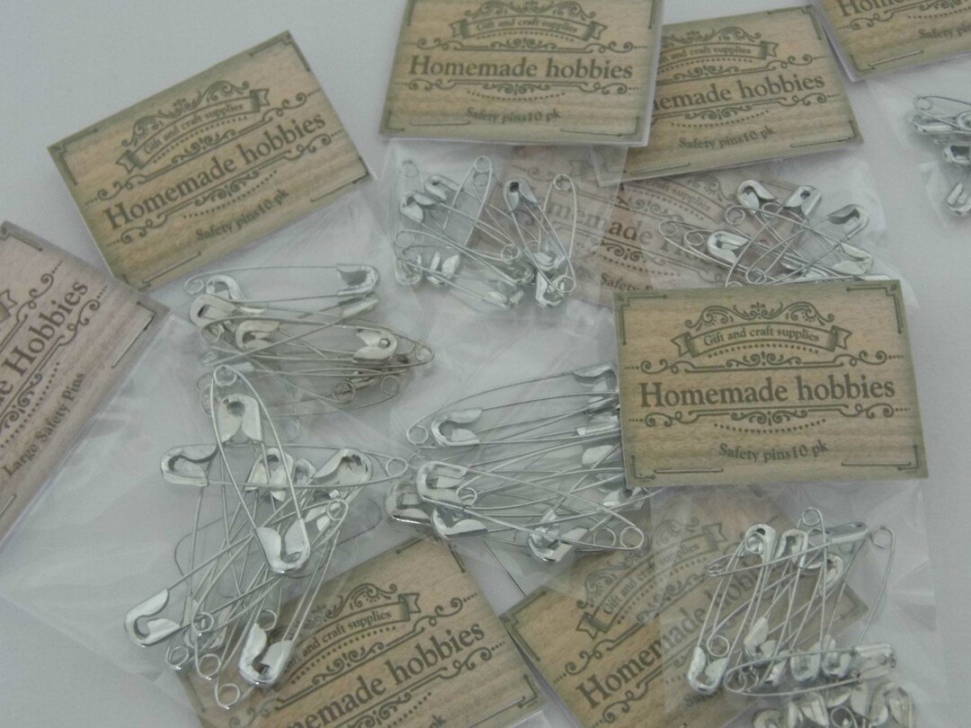 SAFETY PINS Stainless Steel Pack of 10 Etsy