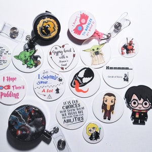 Base for Interchangeable Magnetic Badge Reel ID Holder