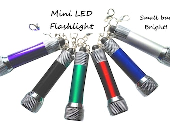 Mini LED Flashlight Keychain: Aluminum Alloy Badge Reel Accessory