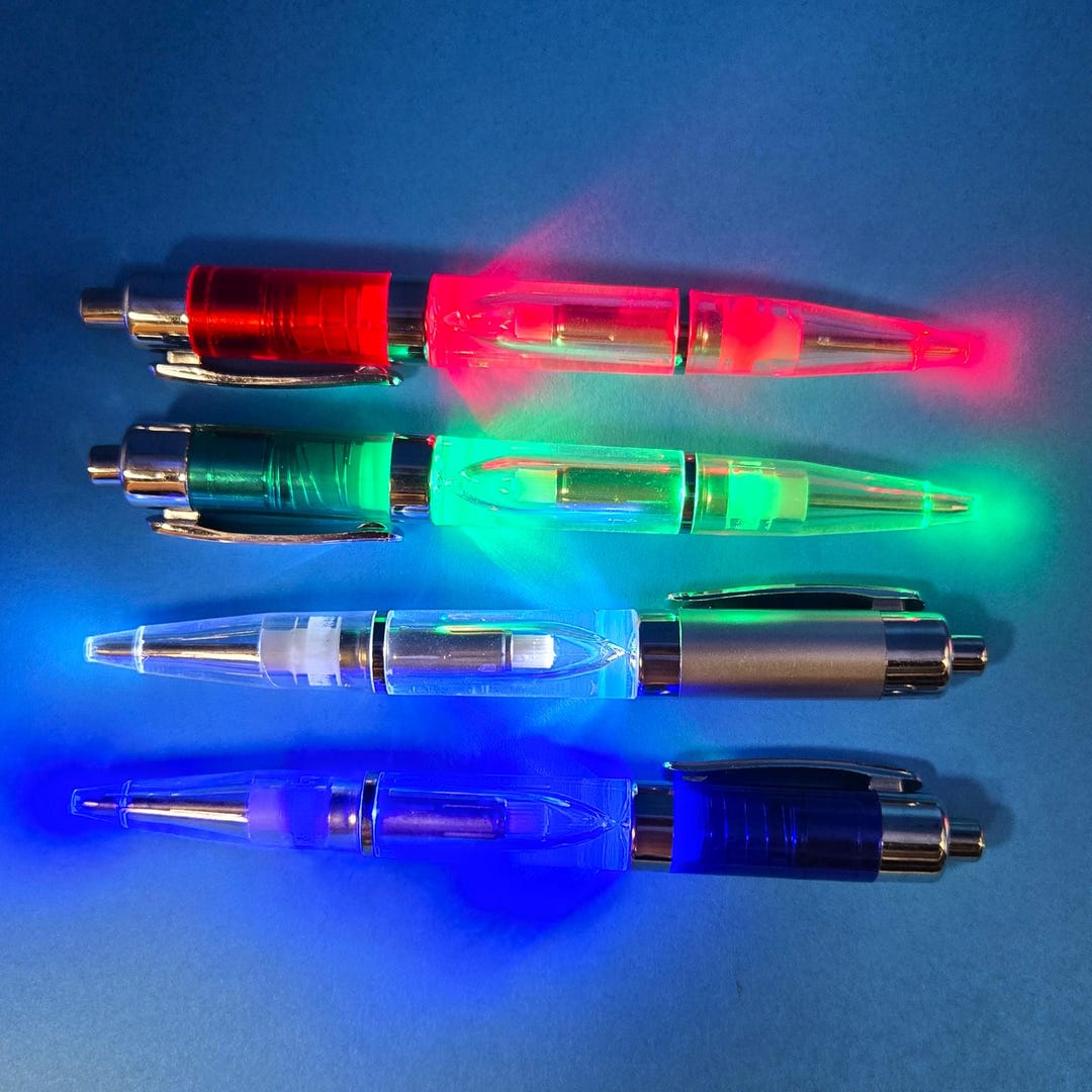 LED Light up Pen: Fine Point Black Ink - Nurse Gift - Etsy