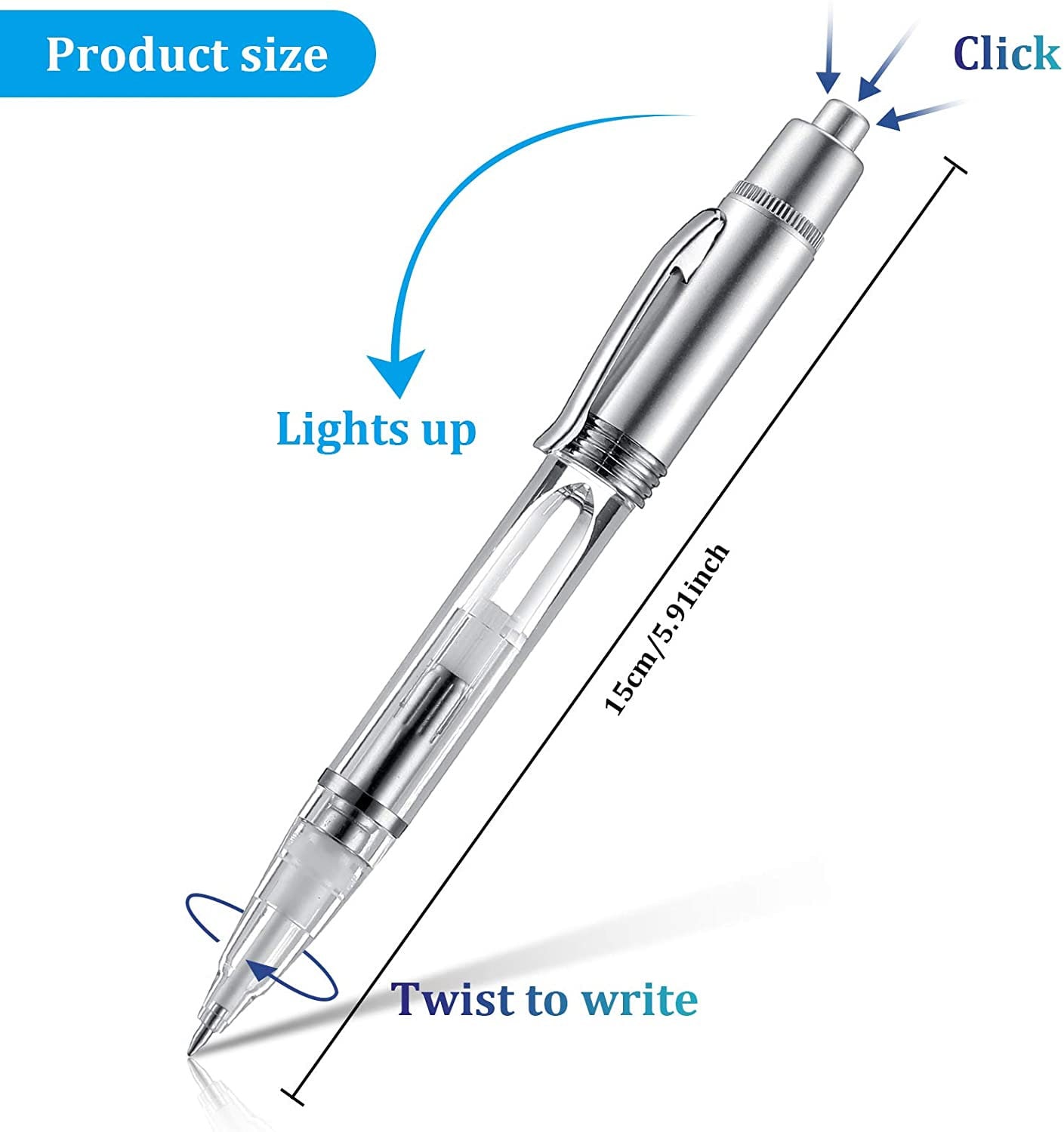 led 5d light up pens with