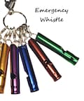 Loud Emergency Whistle: Aluminum Alloy with Clasp - Attach to keychain, lanyard, backpack, purse, etc