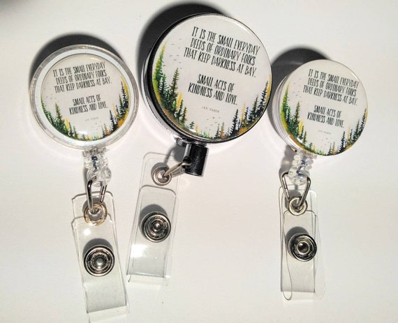 Everyday Deeds of Ordinary Folks Badge Reels or Stethoscope ID Tags That  Keep the Darkness at Bay LOTR Hobbit SKU B1011E 