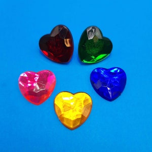 Heart Pin - Red, Green, Pink, Yellow Or Blue                                                          SKU PH1019