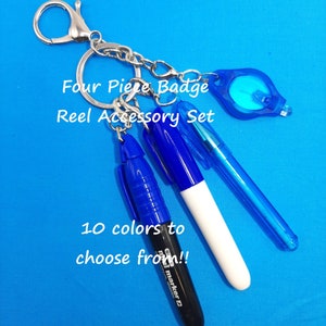 Badge Reel Accessories: Mini Marker, Pen, Flashlight - Nurse Student Set