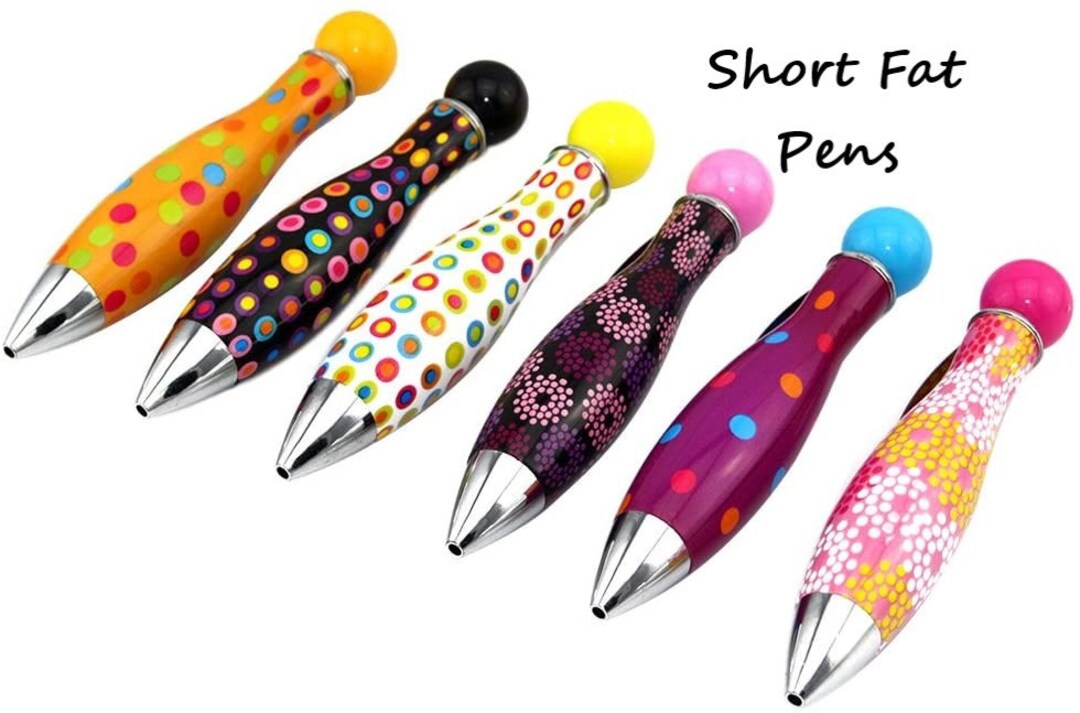 Mini Short Fat Pens Nice to Write With Slightly Weighted Etsy