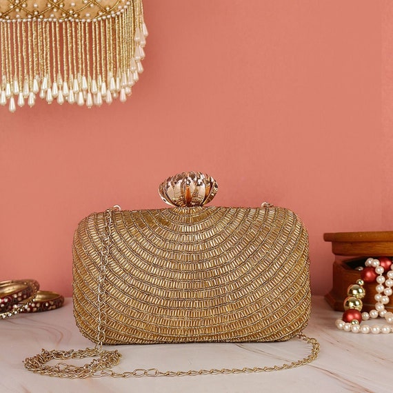 Pochette brodée perles cheap