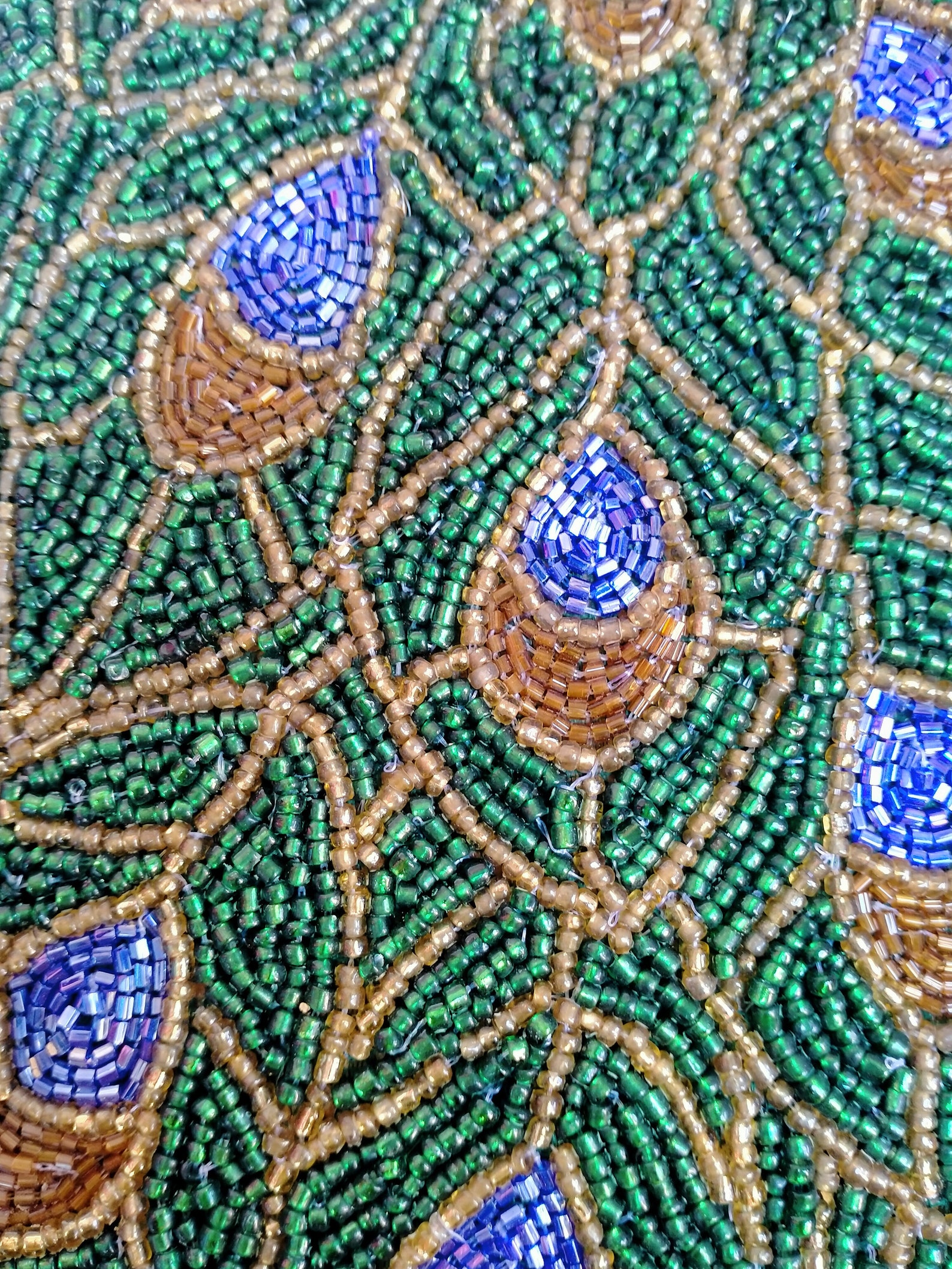 Dinner table mat decorative mat gift peacock Placemats beaded Etsy