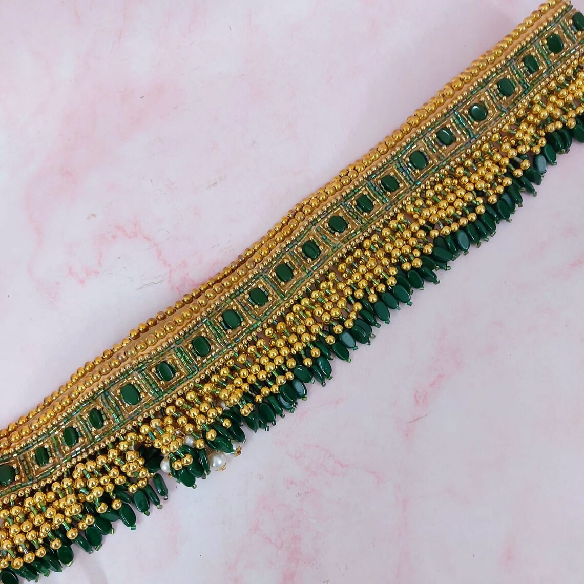 beaded waist belt
