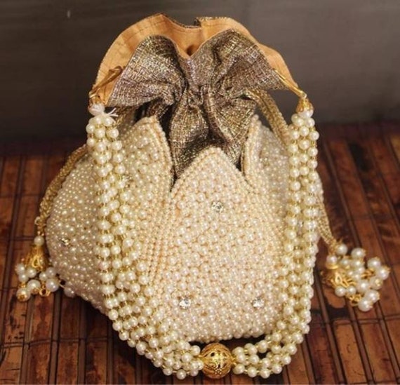 POTLI INDIAN PAKISTANI Bag Clutch Dolly Bag Wedding Bridal Purse Party  Pouch £24.99 - PicClick UK